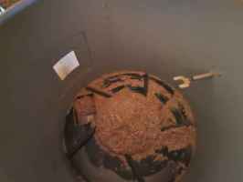 Fertige Briketts im Lager